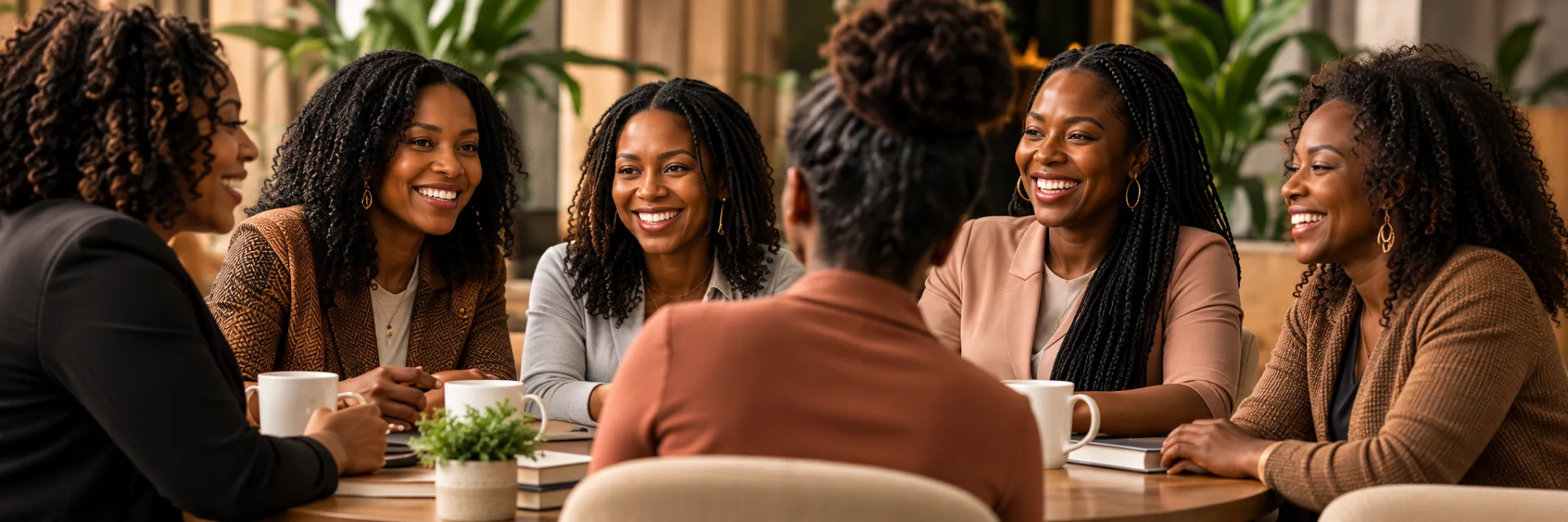 Women sharing a community conversation